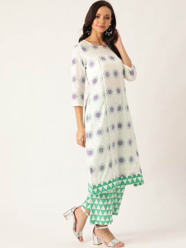 Sangria Women Printed Kurta with Palazzos