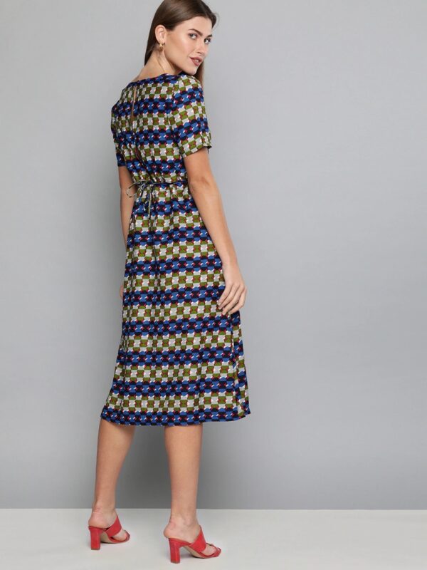 HERE&NOW Women Printed A-Line Dress