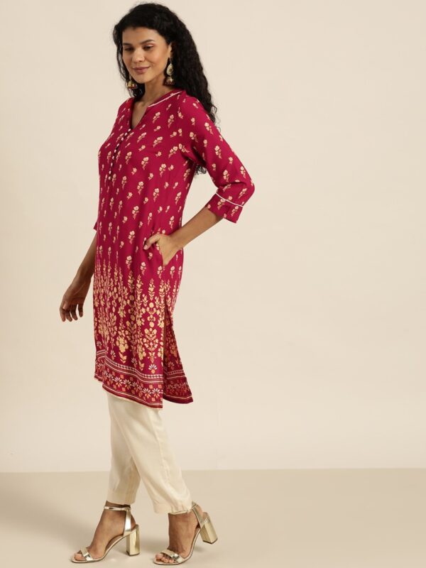 all about you Women Printed Kurta with Trousers & Dupatta