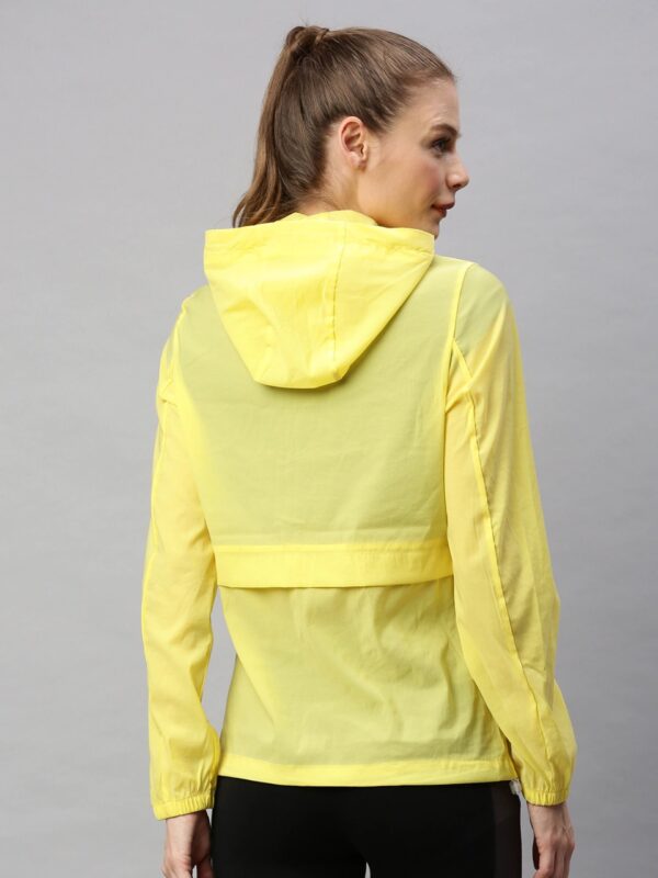 HRX by Hrithik Roshan Women Yellow Colourblocked Rapid-Dry Antimicrobial Running Jacket