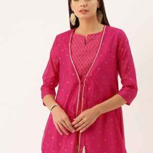 House of Pataudi Women Printed Straight Layered Kurta