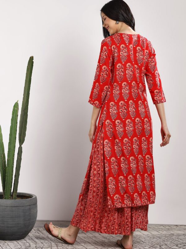 Sangria Women Printed Kurta with Palazzos