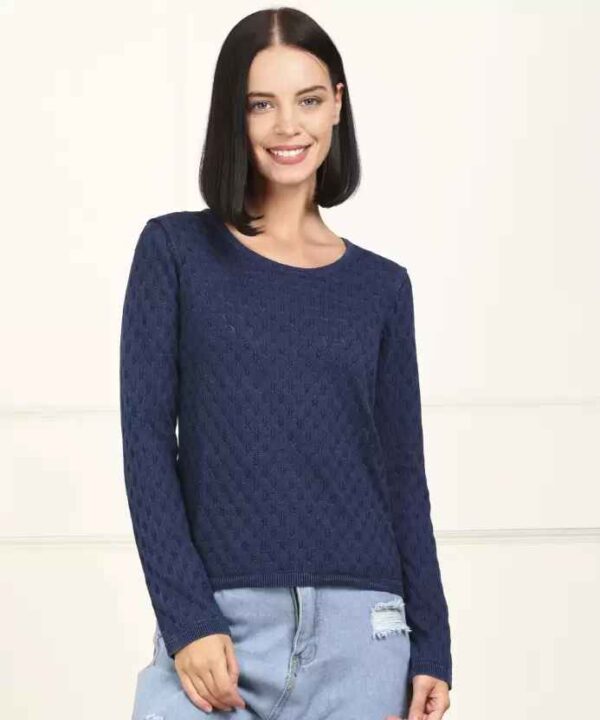 LEVI"S  Argyle Round Neck Casual Women Sweater