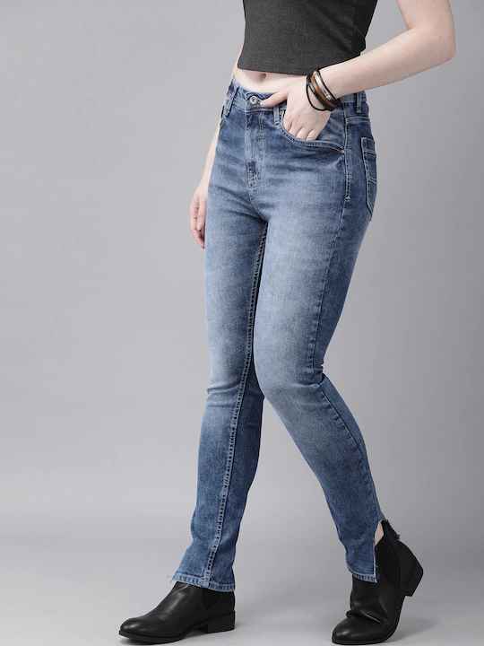 Roadster The Lifestyle Co Women Skinny Fit Mid-Rise Clean Look Stretchable Jeans