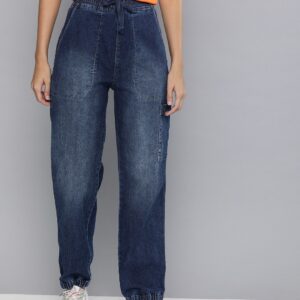 HERE&NOW  Jogger Fit Women Blue Jeans