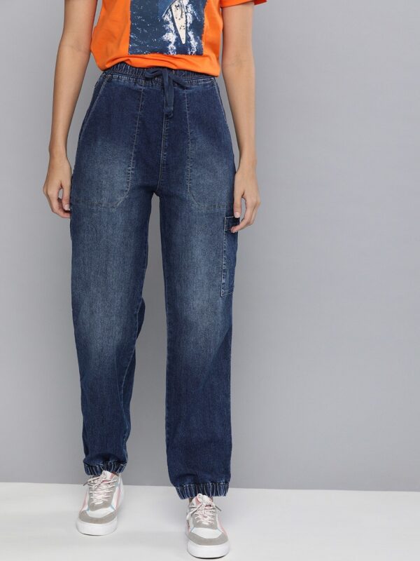 HERE&NOW  Jogger Fit Women Blue Jeans