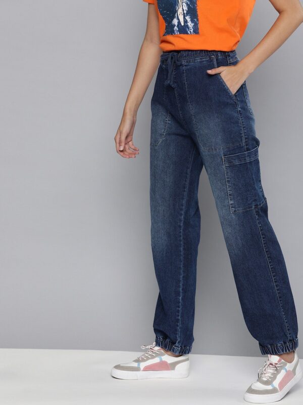 HERE&NOW  Jogger Fit Women Blue Jeans