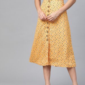 HERE&NOW Women Floral Print A-Line Skirt