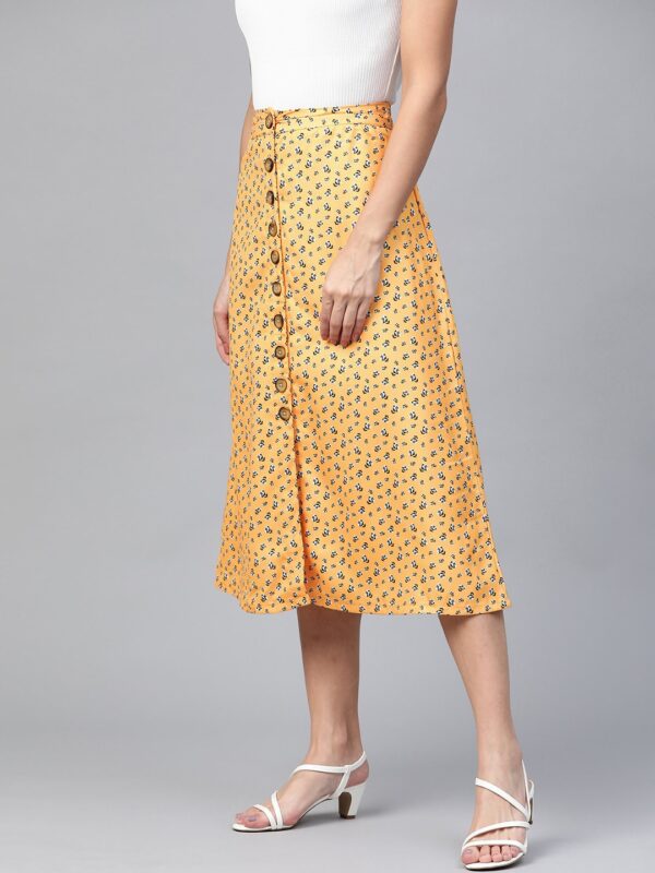 HERE&NOW Women Floral Print A-Line Skirt