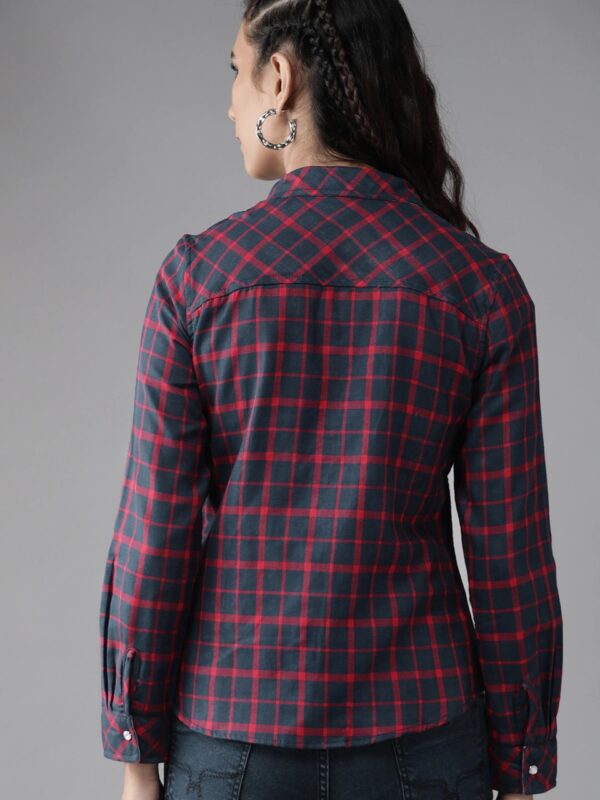 Roadster Women Pure Cotton Checked Reversible Casual Shirt