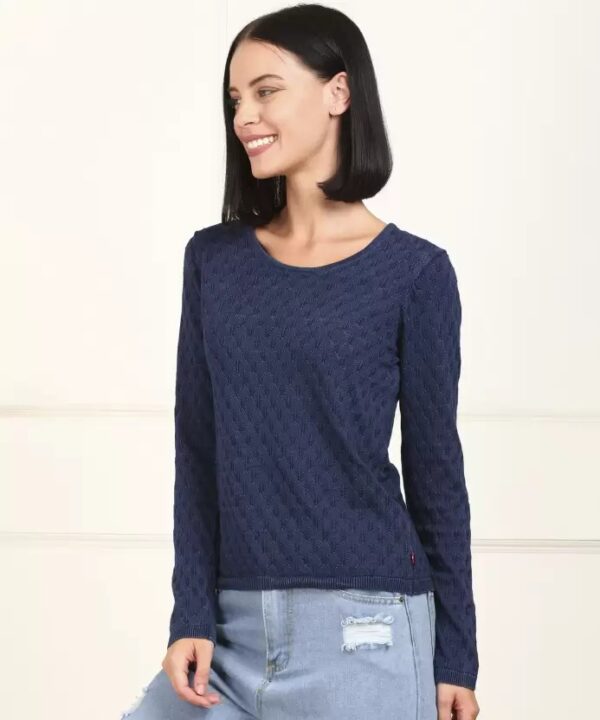 Levis Women Self Design Knitted Top