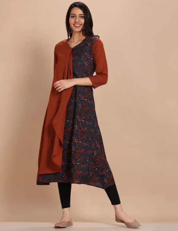 Imara Women Round Neck Printed Kurta