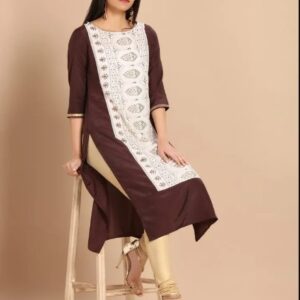 Imara Women Round Neck Printed Kurta