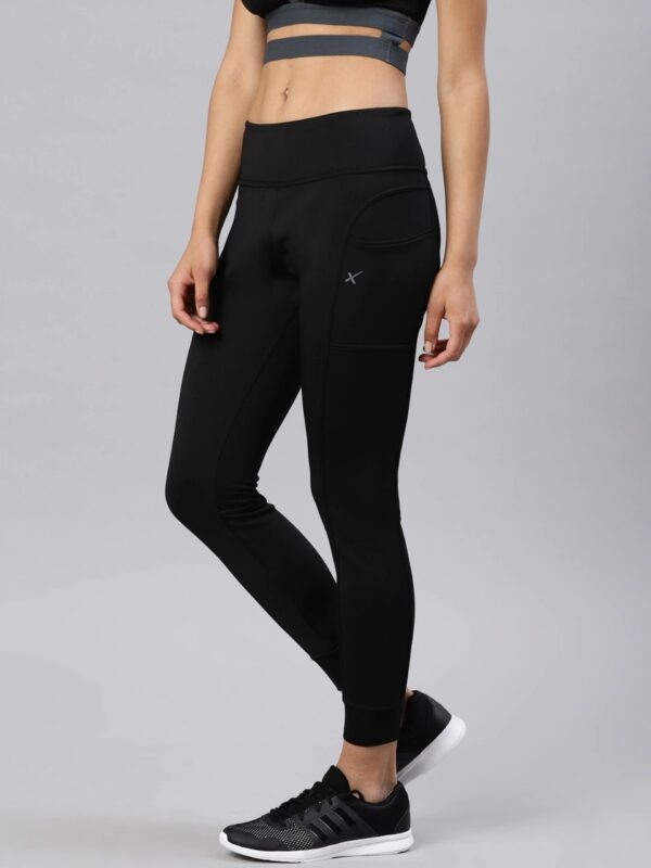 HRX Black Ankle Length Track pants