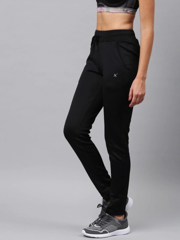 HRX Black Slim Rapid Dry Track Pants