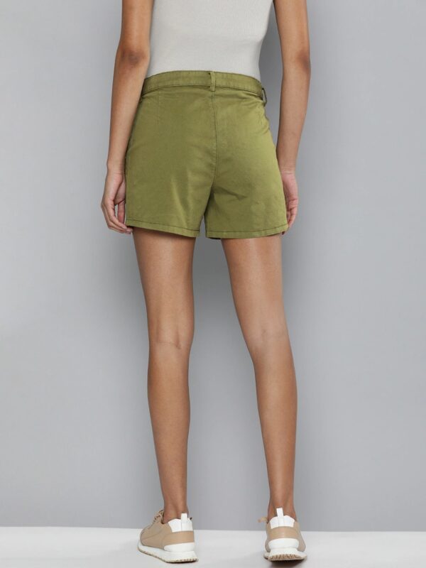 HERE&NOW Women Solid Regular Fit Chino Shorts