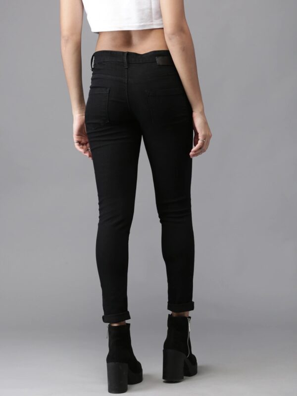 HERE&NOW Women Skinny Fit Mid-Rise Clean Look Stretchable Jeans