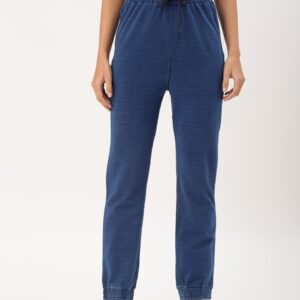 DressBerry Women Blue Solid Joggers