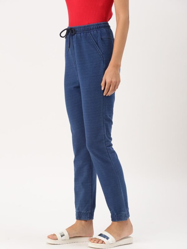 DressBerry Women Blue Solid Joggers