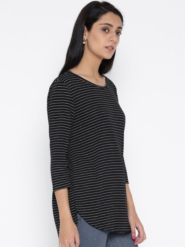 ONLY Women Black Striped Top