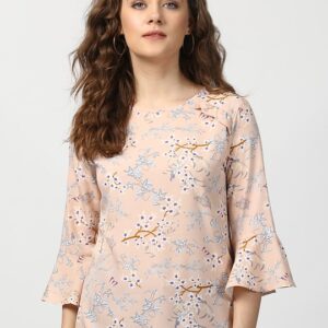 Harpa Women Beige Floral Print Top