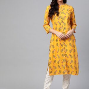 HERE&NOW Women Printed Straight Kurta