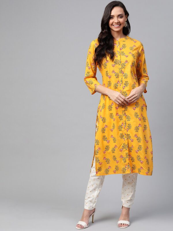 HERE&NOW Women Printed Straight Kurta