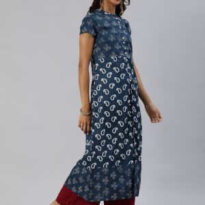 Anouk Women Paisley Printed High Slit A-Line Kurta