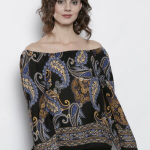 DOROTHY PERKINS Women Printed Bardot Top