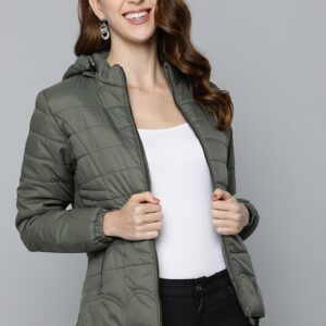 HERE&NOW Women Solid Padded Jacket