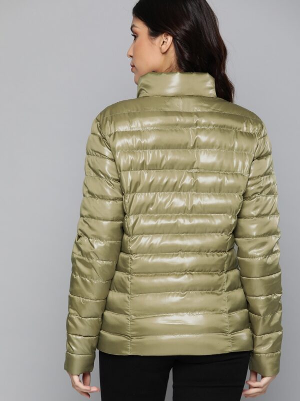 HERE&NOW Women Solid Lightweight Puffer Jacket