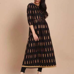 Imara Women Round Neck Printed Dresses