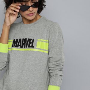 Kook N Keech Marvel Women Printed Pullover Sweatshirt