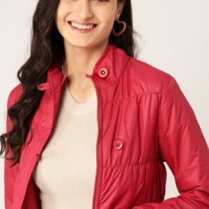 DressBerry Women Solid Longline Bomber Jacket