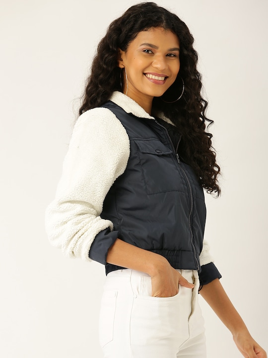 DressBerry Women Solid Bomber Jacket