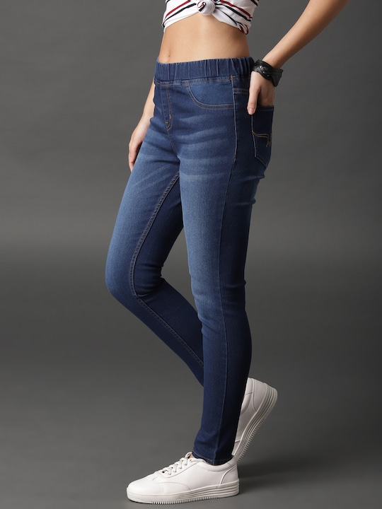 Roadster Women Washed Denim Jeggings