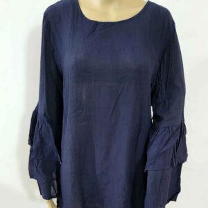 Miss Bennett Women Navy Blue Solid Top