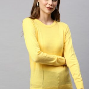 HERE&NOW Women Solid Acrylic Pullover