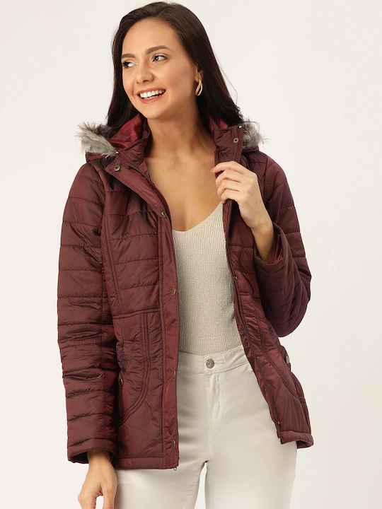 DressBerry Women Solid Hooded Parka Jacket