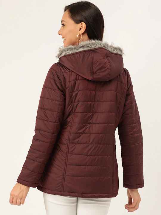 DressBerry Women Solid Hooded Parka Jacket