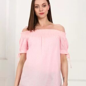 GAP Casual Half Sleeve Self Design Women Top