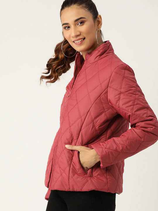 DressBerry Women Solid Quilted Jacket