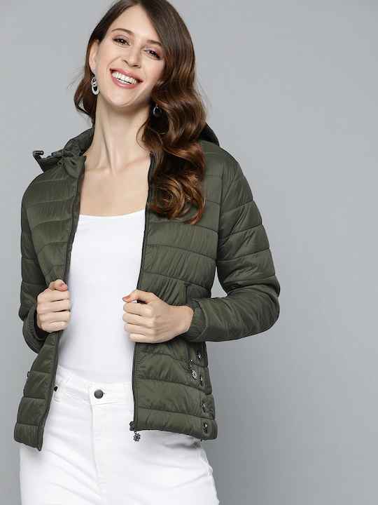 HERE&NOW Women Hooded Padded Jacket