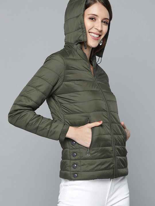 HERE&NOW Women Hooded Padded Jacket