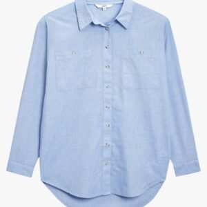 next Women Blue Solid Casual Shirt