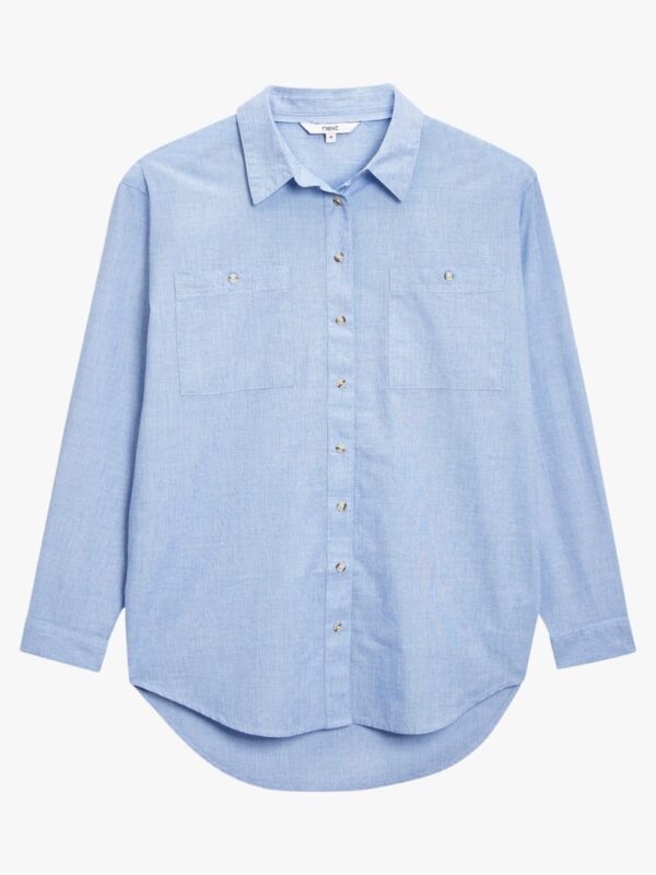 next Women Blue Solid Casual Shirt