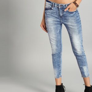 Roadster The Lifestyle Co Women Skinny Fit Mid-Rise Clean Look Stretchable Jeans