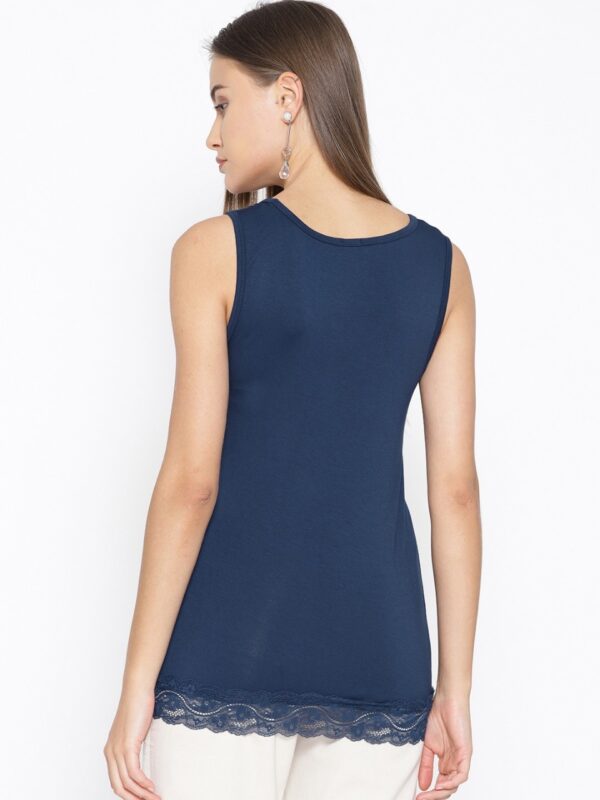 OVS Women Blue Solid Top