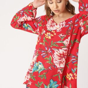 DressBerry Women Red Printed Top