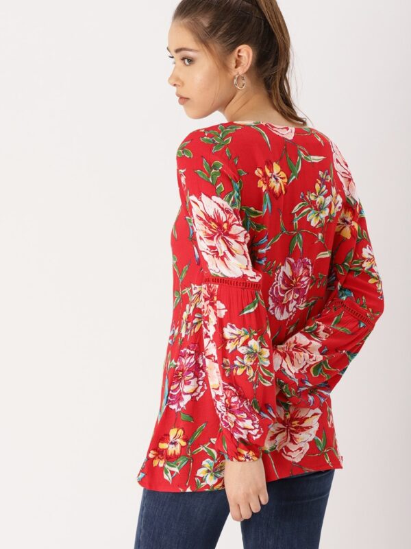 DressBerry Women Red Printed Top